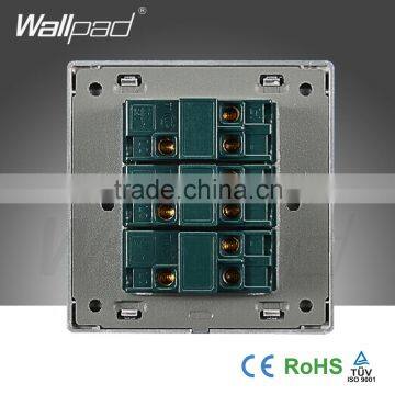 2015 Hot Sale Wallpad Push Button Random Click Switch 16A 110~250V Luxury Wall Light Switch 3 Gang 2 Way photo-4