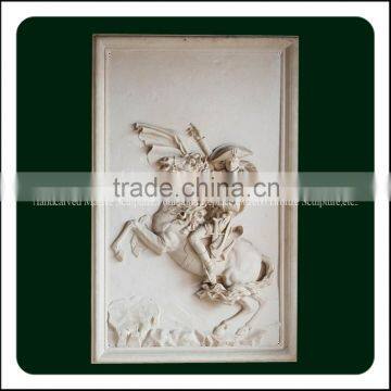 Classic Detailed Carving Stone Marble Famous Figure Relief of Napoleon Wall Sculpture