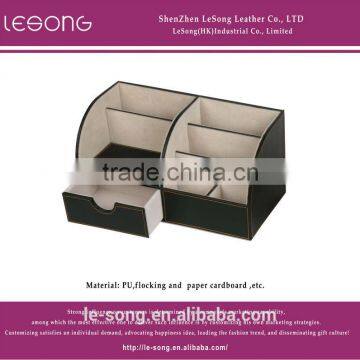 Leather mutlifunction storage box