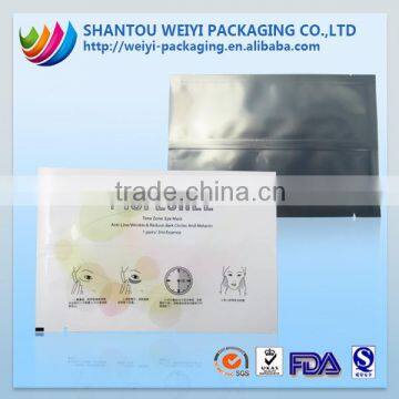 custom printing 3 Side Seal Aluminum Foil Cosmetics Facial Mask Bags