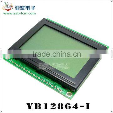 128X64 LCD Module With KS0108 Controller Blue/ Yellow-green Screen,12864 Graphic Lcd Module for LED Backlight photo-4