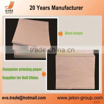 100% wood pulp carbonless paper 50gsm with Removable 0.5 Inch Margins