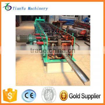 Omega profile roll forming machine C U purlin channel truss furring cold forming machine