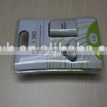 Battery pack &chargeable cable for Xbox 360