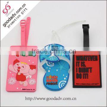 Custom promotional gifts plane plastic travel luggage tag