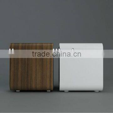 High Quality High Glossy White and Walnut Nightstand and Chest Bedroom Storage Sets