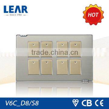 Hot Sale 8 Gang Switch