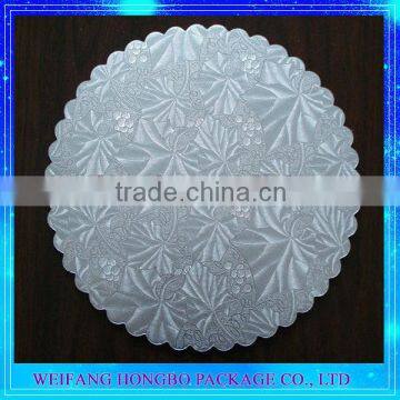 Cheap Price 2mm Round Square Silver PET Film Cardboard Paper Tray With ISO