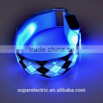 China Manufacturer OEM Light up Armlet High Quality Nylon Sport Flashing Led Armband for Running Quality Choice