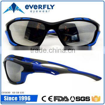 Hot selling fashion style plastic sports sunglass, new PC lens glasses for double injection                        
                                                Quality Choice