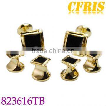 Men's gold plating cufflink studs for dress