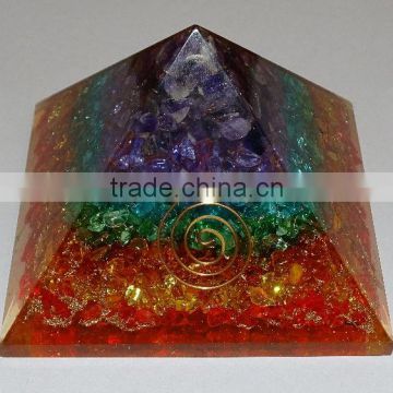 Chakra Layer Orgone Energy Pyramid