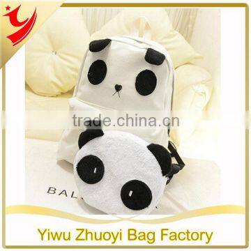 Wholesale manufacturers,hot sale,Korean style,fashionable,Panda two-piece shoulders backpack