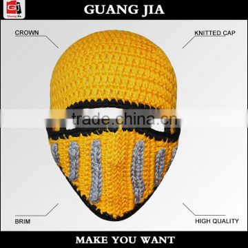 colorful China wholesale high quality knight helmet hat free knitted pattern