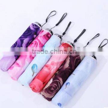 Travel Umbrella Beautiful Flower Umbrella Colorful photo-5
