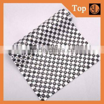 Square shape design hot sale rhinestone mesh