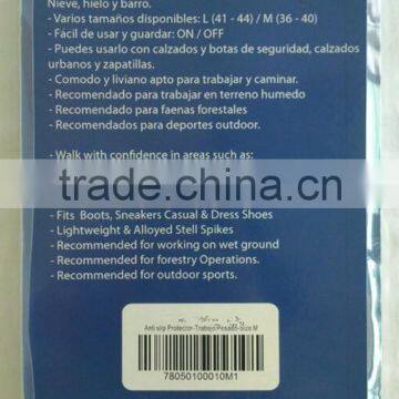 Mountain Climbing Antislip Shoes Cover Snow and Ice Shoes Spikes Good Tpr Ice Shoe Crampons