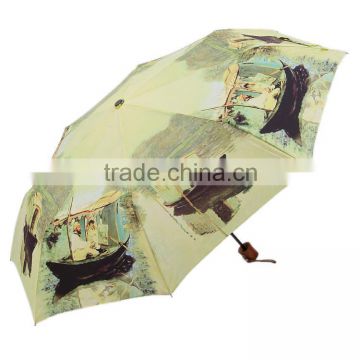 art and entertainment oil painting Hot Sale Promotion Folding Umbrella