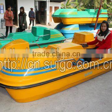 Leisure Boat/ Fiberglass Boat/Pedal Boat/4 Seats Pedal Boat/Leisure Water Game photo-2