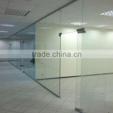 Office clear glass partition wall YG-P031