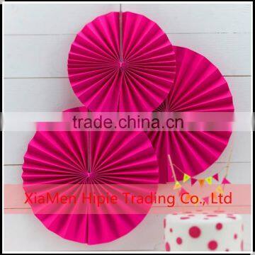 DIY Party DecorPink paper fan backdrop paper rosette Kids Birthday party decor