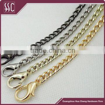 Guangzhou Supply metal bag chains with lobster hook bag accessories.