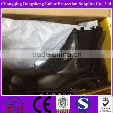 Anti Slip Antistatic no Lace Leather Engineering Working Safety Shoes photo-2