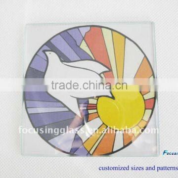 High quality tempered glass coasters