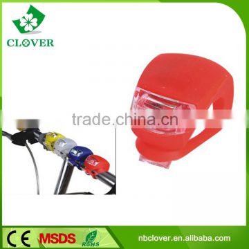 wholesale head light 2 LED silicone bicycle light