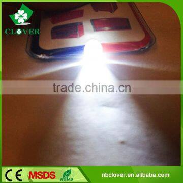 Logo Printing Accepted 1 LED Plastic Led Keychain Flashlight Wholesale