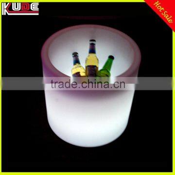 Rechargeable LED plastic larger ice bucket/beer bottle bucket for parties