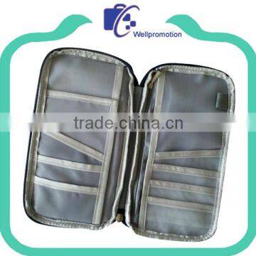 Nylon 600d Travel Passport Holder Wallet With Custom Logo