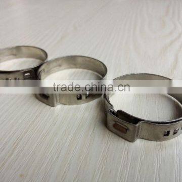 Single ear hose clamp, ear stepless hose clamp