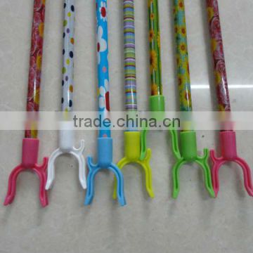 High Quality Iron Metal Handle With Colorful PVC Cover Cloth Hanger Fork