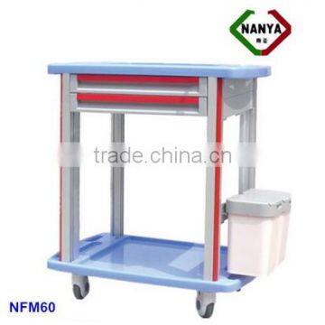 best selling hospital ABS trolley for medicine delivering