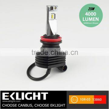 EK Super Bright Car LED Headlight Bulb h7 h11 Single Beam 12V 24V Auto Light With Emark CE ROHS