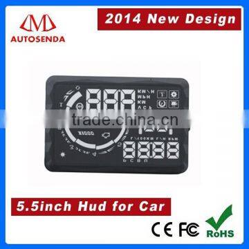 5.5" big screen hud, hud head up display car, car hud display