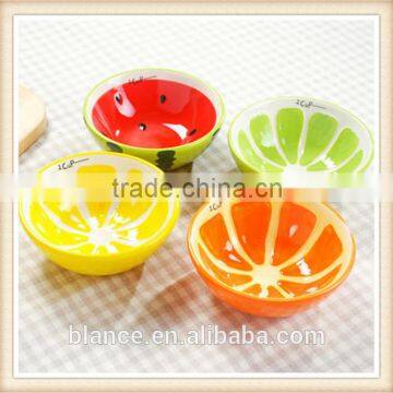 Large Ceramic Soup Bowl With Fruit Painting in Fruit Shape photo-6