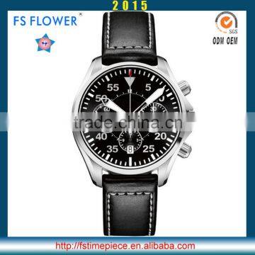 FS FLOWER - Young Men Design Fashion Watch Genuine Leather Quartz Watch