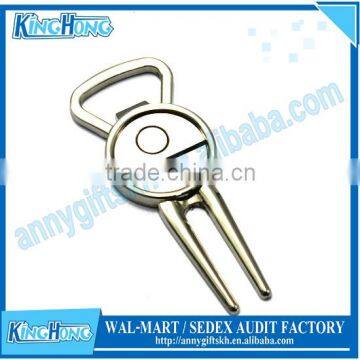 Hot Sale Zinc Alloy Bottle Opener Design Golf Divot Tool photo-2