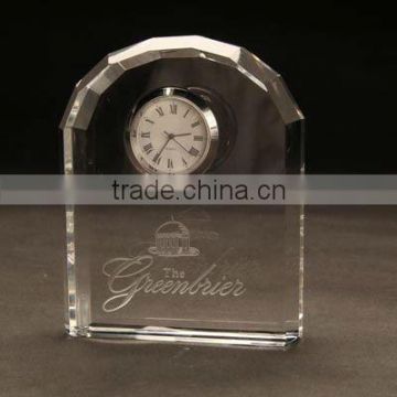 crystal anniversary clock with pattern