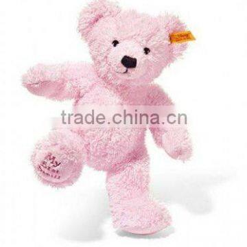 30cm lovely plush soft pink teddy bear with embroidery