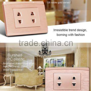 USA American Standard Wall Mount Power Electrical Double Twin 2 Pin Multi Lighting Socket Outlet and Plug photo-4