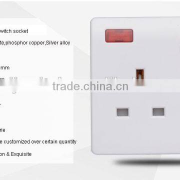 Electrical UK 3 Flat Pin 13 Amp Plug With 1 Gang Switch photo-3