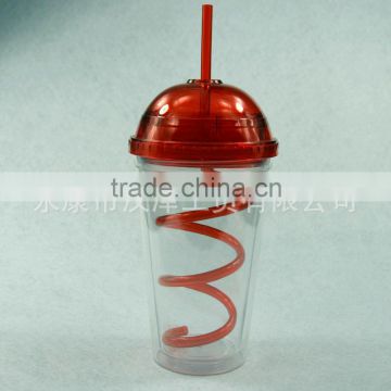 Manufacturers selling high-quality plastic cup 450 domes spiral straw plastic suction cup