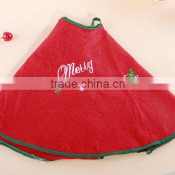 FACTORY DIRECTLY good quality custom cloth letters Christmas tree skirt fast delivery