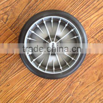 8 Inch Rubber Wheel With Plastic Rim Used for Toys Kid Cart Wheels