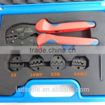 Professional crimping tool set LY03C-5D3 with replaceable crimping dies,hand tools combined in plastic box