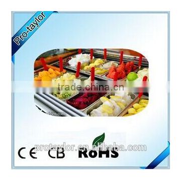 Air cooling ice cream display refrigerators