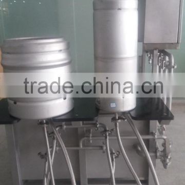 Hot selling two stations manual beer barrel cleaning equipment